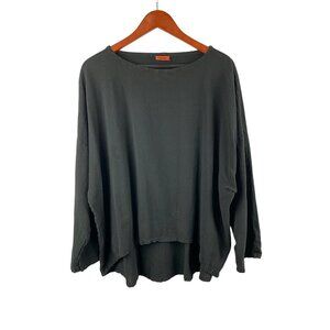 Oh My Gauze! Oversized Black Cotton Top